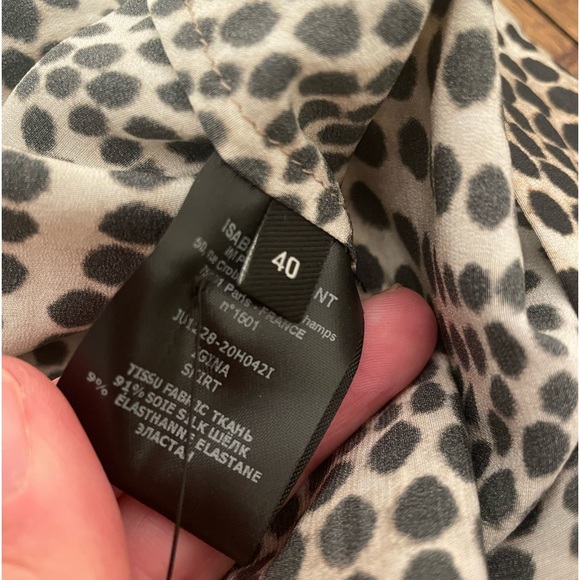 NWT Isabel Marant Abstract Ju Igina Asymmetrical Skirt Silk Pockets - Picture 7 of 9